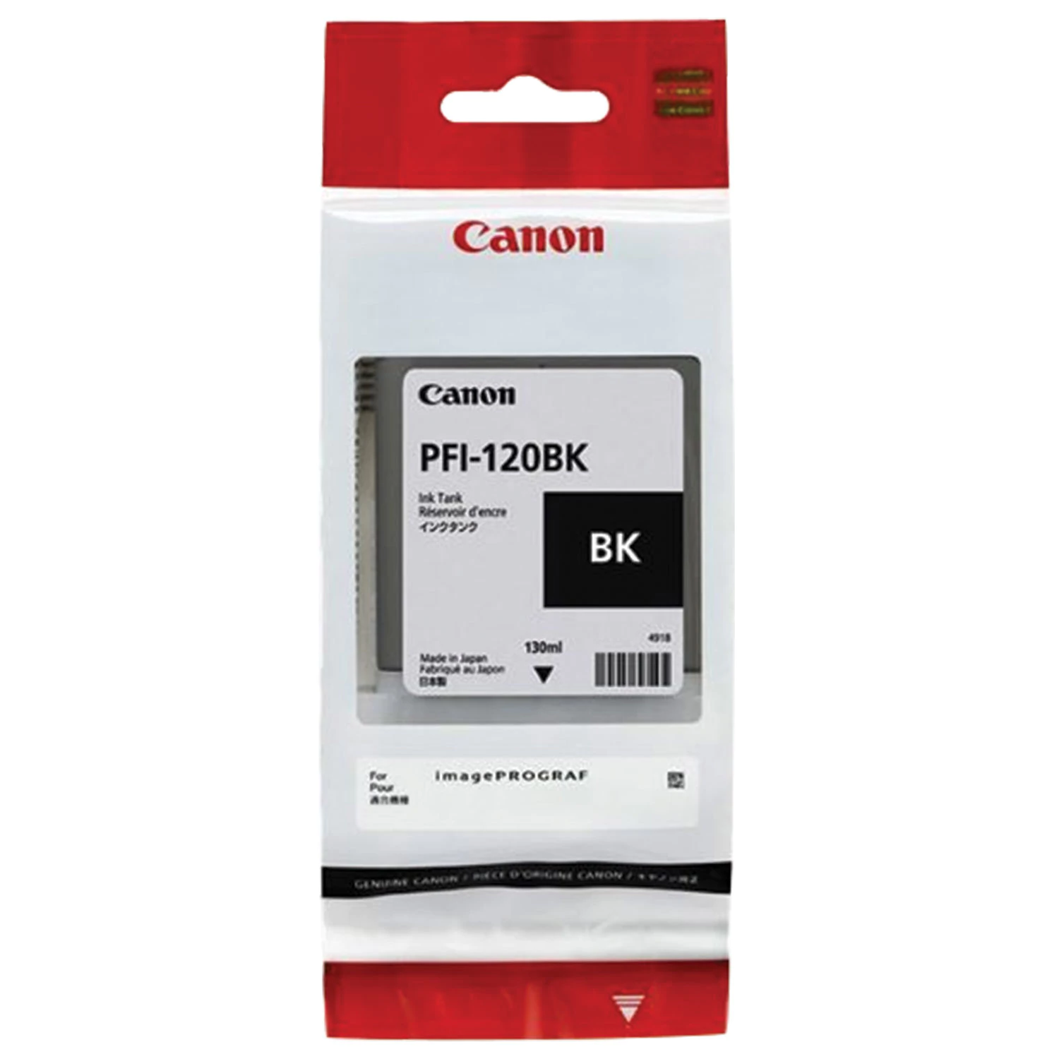 Картридж струйный CANON (PFI-120BK) для imagePROGRAF TM-200/205/300/305, черный, 130мл, ориг 2885C00 363493 под заказ 8 дней