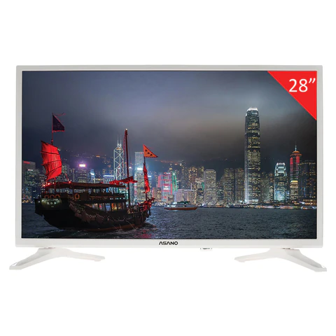 Телевизор ASANO 28LH5011T, 28" (71 см), 1366x768, HD, 16:9, Салют ТВ, Wi-Fi, белый 458880