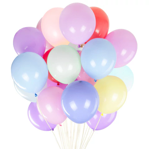 Шары воздушные 30 см, 30 штук, "МАКАРУНС", ассорти, BRAUBERG KIDS, 591886 - МСК «Форвард»