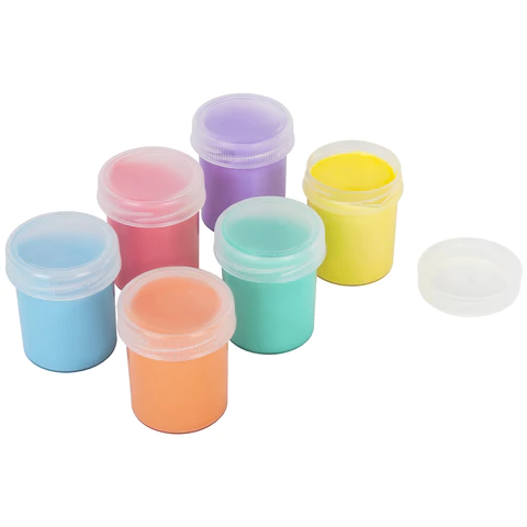 Краски пальчиковые пастельные для малышей от 1 года, 6 цветов по 40 мл, BRAUBERG KIDS, 192398 - МСК «Форвард»