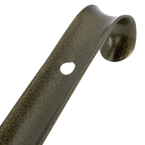 Ложка (рожок) для обуви с крючком МЕТАЛЛИЧЕСКАЯ 70 см, антик БРОНЗА, SHEGRA (ШЕГРА), LUXE, 702516 - МСК «Форвард»