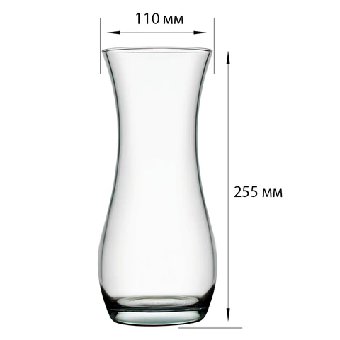 Ваза для цветов, высота 255 мм, стекло, PASABAHCE "ФЛОРА", фирменная подарочная упаковка, 43737 700573 - МСК «Форвард»