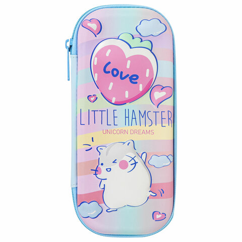 Пенал BRAUBERG, 1 отделение, 1 откидная планка, EVA 3D, 22х10х5 см, "Humster", 270702 - МСК «Форвард»