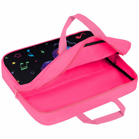 Папка на молнии с ручками BRAUBERG А4, 1 отделение, полиэстер, 80 мм, "Headphones", 273302 - МСК «Форвард»