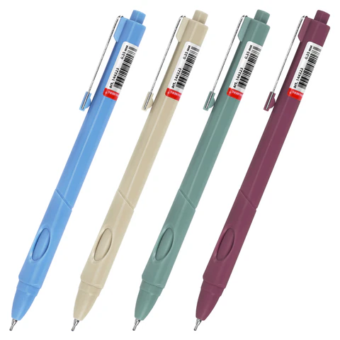 Ручка шариковая автоматическая с грипом BRAUBERG "COMFORT GRIP", СИНЯЯ, игольчатый наконечник 0,7 мм, линия письма 0,35 мм, 144323 - МСК «Форвард»