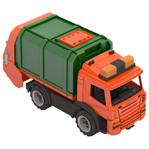 Машина игрушечная СПЕЦТЕХНИКА: "Мусоровоз", пластиковая, 48,3x18,5x24,1 см, НОРДПЛАСТ, 202 666486