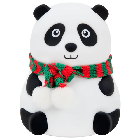 Ночник силиконовый LED "Панда" 106x112x136 мм, белый свет/RGB, таймер, USB, аккумулятор 1200 мАч, DASWERK (ДАСВЕРК), 238937 - МСК «Форвард»