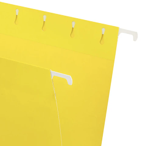 Подвесные папки A4/Foolscap (404х240 мм) до 80 л., КОМПЛЕКТ 10 шт., желтые, картон, STAFF, 270935 - МСК «Форвард»