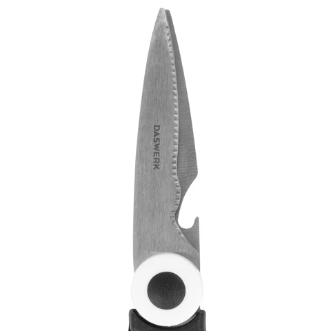 Ножницы кухонные DASWERK (ДАСВЕРК), 210 мм, с орехоколом, открывашкой, футляром для лезвий, 608904 - МСК «Форвард»