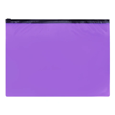 Папка-конверт на молнии МАЛОГО ФОРМАТА (180х250 мм), А5, цвет ассорти/прозрачная, 0,15 мм, STAFF, 274077 - МСК «Форвард»