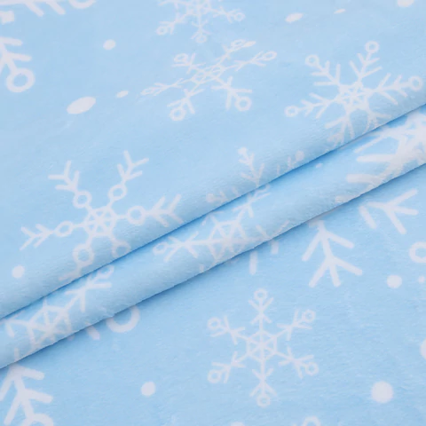 Плед новогодний, 150х200 см, "Снежинки", полиэстер, 210 г/м2, ЗОЛОТАЯ СКАЗКА, 592530 - МСК «Форвард»