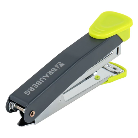 Степлер №10 металлический BRAUBERG "UNIVERSAL GT", до 16 листов, с антистеплером, зеленый, 272752 - МСК «Форвард»