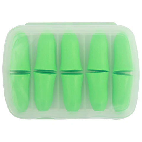 Беруши одноразовые пенополиуретановые без шнурка, КОМПЛЕКТ 5 пар в контейнере, SNR 43 дБ, RABBITEX (РАББИТЕКС), 671319 - МСК «Форвард»