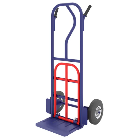 Тележка грузовая двухколесная, с дополнительной откидной полкой, КГ 250 П (грузоподъемность - 250 кг, колёса D=250 мм), КГ250П 602295