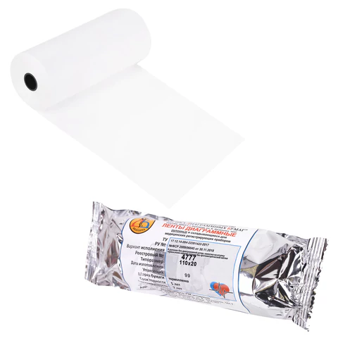 Бумага для УЗИ в рулоне 110 мм х 20 м, КОМПЛЕКТ 10 шт. (аналог UPP-110S), 4777 631004 Под заказ 8 дней! - МСК «Форвард»