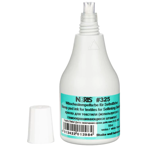 Краска штемпельная NORIS БЕЛАЯ 50 мл (специальная, для хлопковых тканей и полотна), 325Сб 238399 - МСК «Форвард»