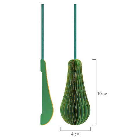 Елочные украшения из бумаги, НАБОР 6 шт., с глиттером, цвет изумрудный, ЗОЛОТАЯ СКАЗКА, 592541 - МСК «Форвард»