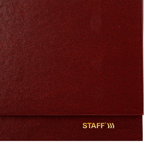 Планинг датированный 2026 300х130 мм, STAFF, гребень, обложка бумвинил, 64 л., бордовый, 117359 - МСК «Форвард»