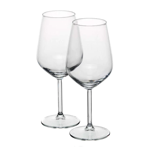 Бокал для вина на ножке, 490 мл, СРЕДНИЙ РАЗМЕР, КОМПЛЕКТ 2 штуки, стекло, PASABAHCE "АЛЛЕГРА", фирменная подарочная упаковка, 440065 700566 - МСК «Форвард»