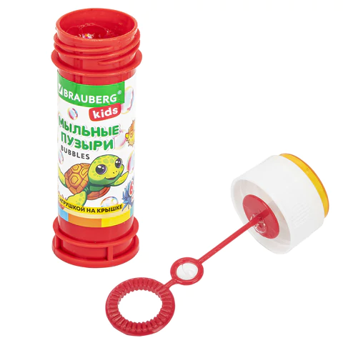 Мыльные пузыри 60 мл, КОМПЛЕКТ 36шт с игрушкой на крышке, BRAUBERG KIDS, 665453 - МСК «Форвард»