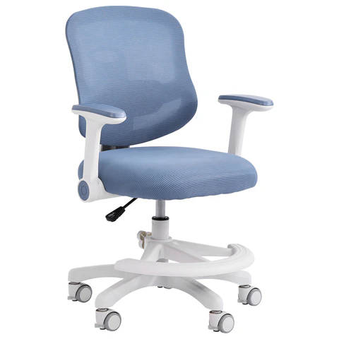 Кресло детское с подставкой для ног BRABIX KIDS "MG-215", сетка/ткань TW, голубое, 533312 под заказ 8 дней - МСК «Форвард»