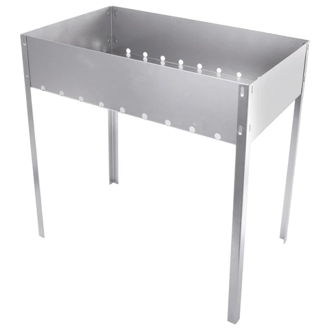 Мангал сборный стальной, размер 500х300х500 мм, в коробке, 701727 - МСК «Форвард»