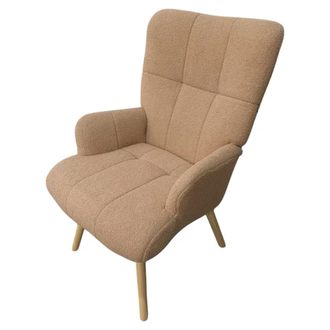 Кресло BRABIX "Soft LC-305", фактурная ткань букле (экомех), светло-бежевое, 533147 - МСК «Форвард»