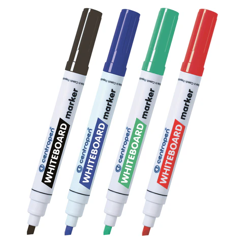 Маркеры стираемые для белой доски НАБОР 4 шт., 4 ЦВЕТА, CENTROPEN "Dry-Wipe", 8569/4, 1-4,5 мм, 585690401 152678 - МСК «Форвард»
