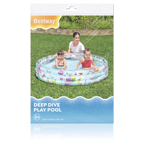 Надувной бассейн детский "Подводный мир", 152х30 см, 282 л, от 2 лет, BESTWAY, 51004 680124