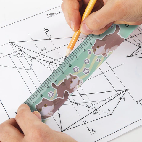 Линейка пластиковая 15 см BRAUBERG "МИЛЫЕ КОТЫ", тонированная, ассорти, 210865 - МСК «Форвард»