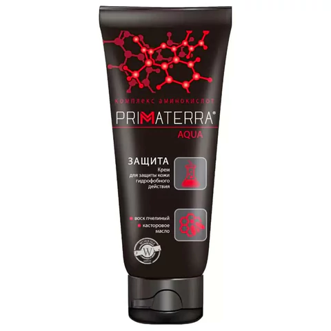 Крем защитный 100 мл, PRIMATERRA AQUA, гидрофобный для кожи, от кислотных и щелочных средств 609727 минпромторг - МСК «Форвард»