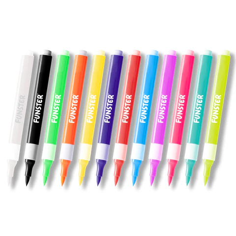 Аквагрим аквамаркеры для лица и тела, 12 цветов, FUNSTER (ФАНСТЕР), пластиковый кейс, 152609 - МСК «Форвард»