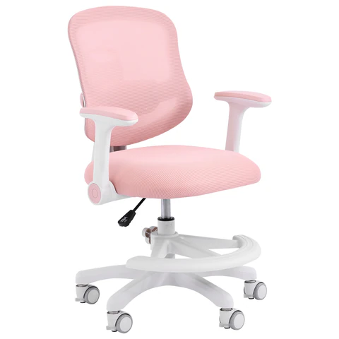 Кресло детское с подставкой для ног BRABIX KIDS "MG-215", сетка/ткань TW, розовое, 533311 под заказ 8 дней - МСК «Форвард»