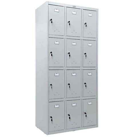 Шкаф металлический для сумок ПРАКТИК "LS-34" двенадцатисекционный, 1830х850х500 мм, 44 кг, разборный 290522 минпромторг под заказ 8 дней - МСК «Форвард»