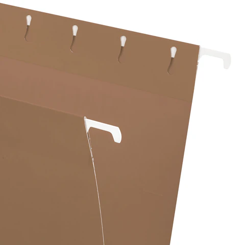 Подвесные папки A4/Foolscap (404х240 мм) до 80 л., КОМПЛЕКТ 10 шт., крафт-картон, STAFF, 270937 - МСК «Форвард»