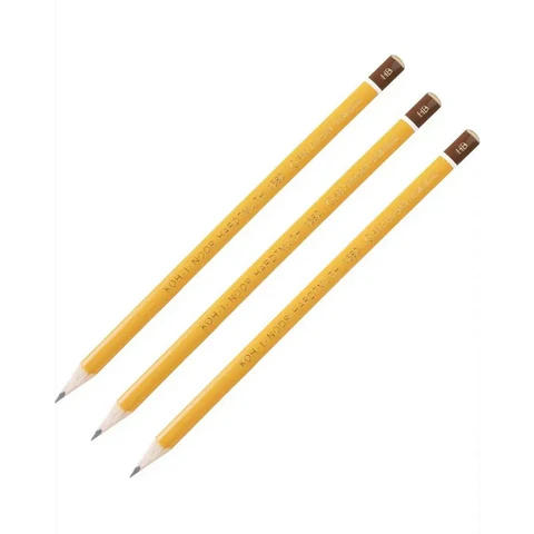 Карандаши чернографитные KOH-I-NOOR "1580", НАБОР 3 шт., HB, без резинки, заточенные, блистер, 15800HB001BL 182170 - МСК «Форвард»