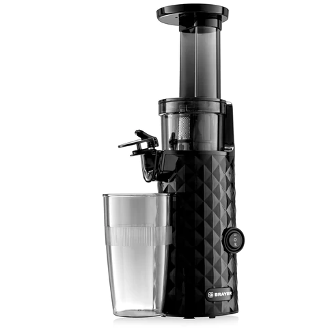 Соковыжималка шнековая BRAYER BR1701, 130 Вт, функция реверс, контейнер для сока 0,6 л, черная 456604 - МСК «Форвард»