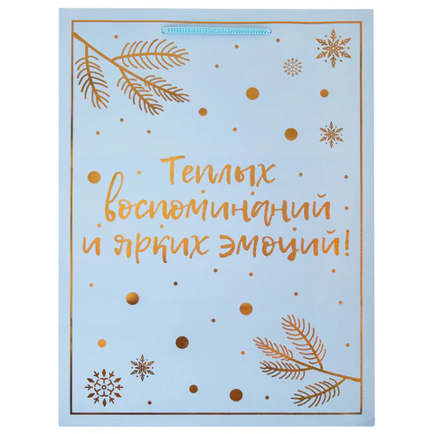 Пакет подарочный новогодний,КОМПЛЕКТ 12шт 33x13x45 см, "Сказочный Новый Год", голография, ЗОЛОТАЯ СКАЗКА, 592428 - МСК «Форвард»