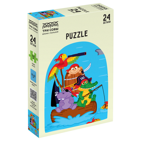 Пазл 24 эл. Maxi ТРИ СОВЫ "Пиратские приключения" ПК24М_54524 360265 - МСК «Форвард»