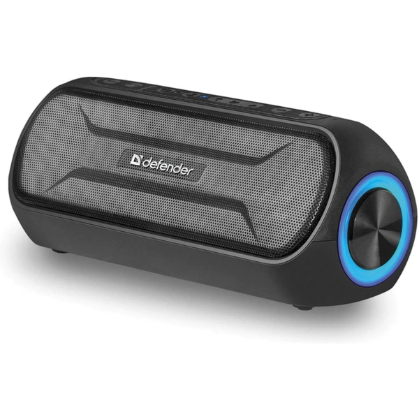 Колонка портативная DEFENDER Enjoy S1000, 2.0, 20Вт, bluetooth, microUSB, черная, 65688 513435