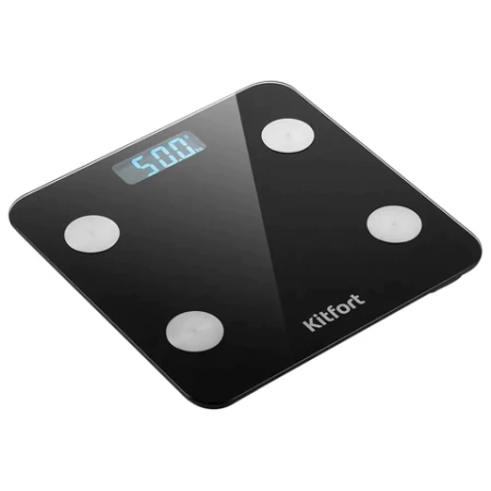 Весы напольные диагностические KITFORT КТ-805, электронные, вес до 180 кг, квадрат, стекло, черные 455962 - МСК «Форвард»