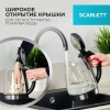 Чайник SCARLETT SC-EK27G88, 1,8 л, 1800 Вт, закрытый нагревательный элемент, стекло, черный 457207 - МСК «Форвард»
