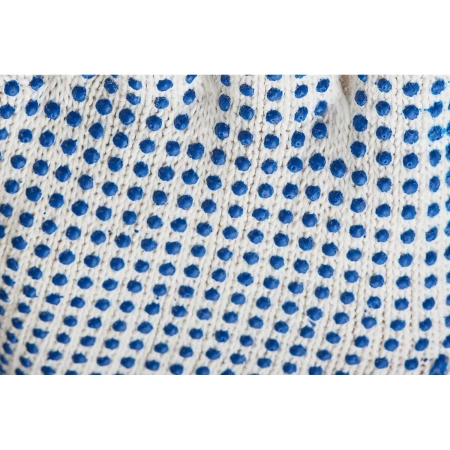 Перчатки хлопчатобумажные с ПВХ покрытием белые точка, 6 нитей, 10 класс, 10-11 (XXL), КОМПЛЕКТ 10 пар 62гр 725702 минпромторг - МСК «Форвард»