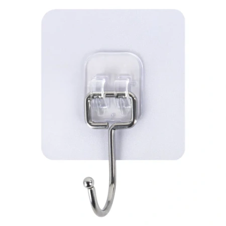 Крючки самоклеящиеся универсальные 7х7 см, КОМПЛЕКТ 5 шт., сталь + ПВХ, LAIMA Home, 608790 - МСК «Форвард»