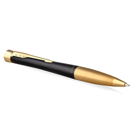 Ручка шариковая PARKER "Urban Muted Black GT", корпус черный, позолоченные детали, синяя, 2143640 143930 - МСК «Форвард»