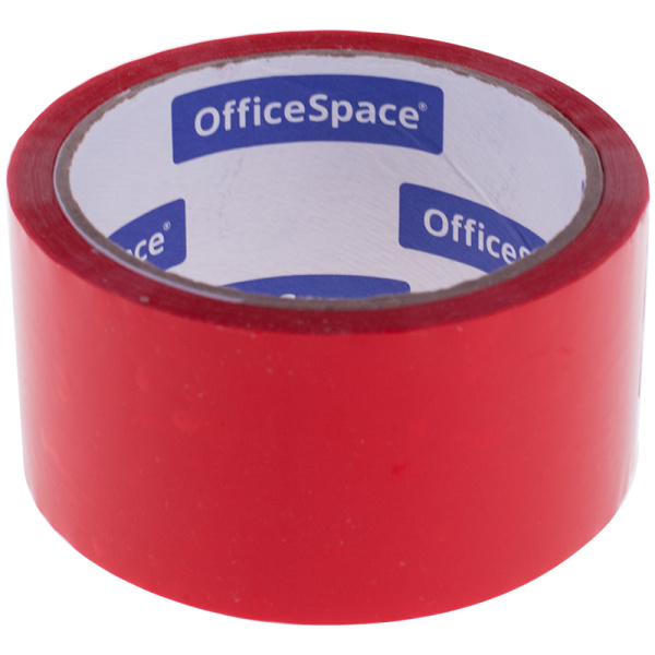 Клейкая лента упаковочная OfficeSpace, 48мм*40м, 45мкм, красная, ШК КЛ_6288 212005 - МСК «Форвард»