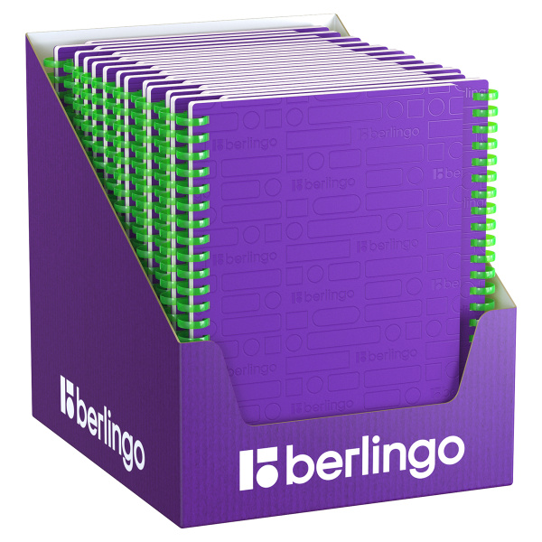 Бизнес-тетрадь A5, 80л., Berlingo "Your Way", клетка, на силиконовом гребне, 80г/м2, пластик обложка 600мкм, фиолетовая SRn_A5894 369403 - МСК «Форвард»