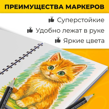 Маркеры для скетчинга двусторонние, НАБОР 48 шт., текстильный чехол, WBZ (ВБЗ), 152573 - МСК «Форвард»