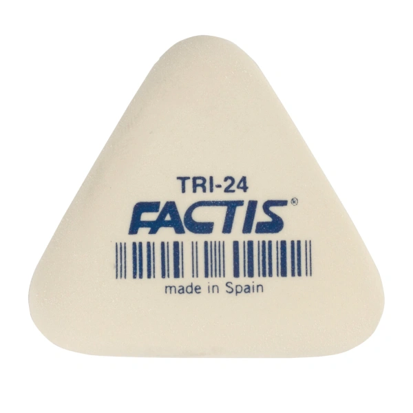 Ластик FACTIS TRI 24 (Испания), 51х46х12мм, белый, треугольный, мягкий, PMFTRI24 227988