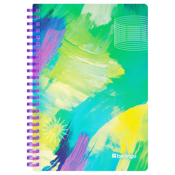 Бизнес-тетрадь A5, 80л., Berlingo "Collision XS", клетка, на силиконовом гребне, 80г/м2, пластик обложка 700мкм RNt_A5S19 369311